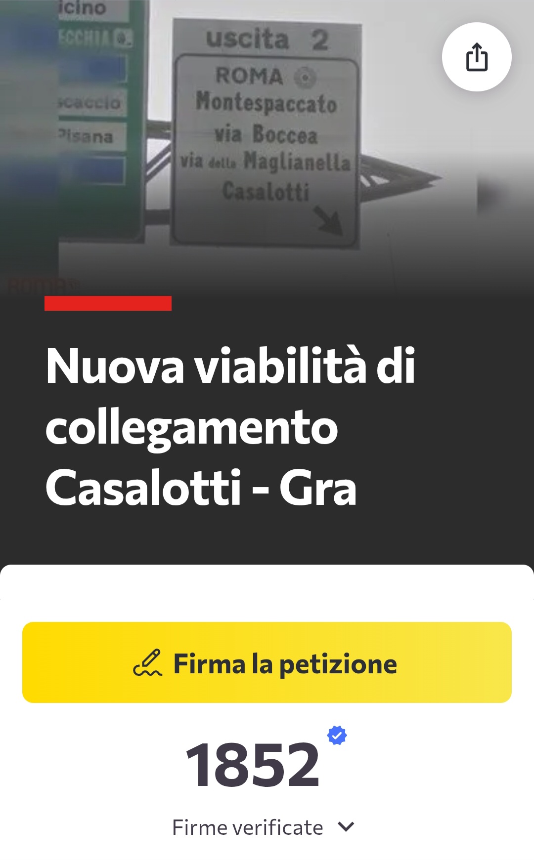 Oltre 1800 firme alla petizione.