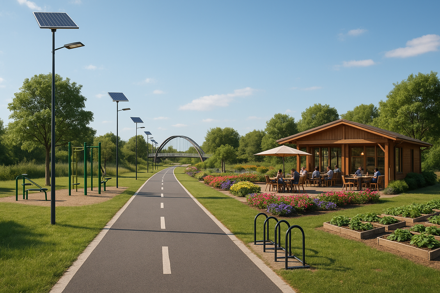 Render ipotetico del nostro parco