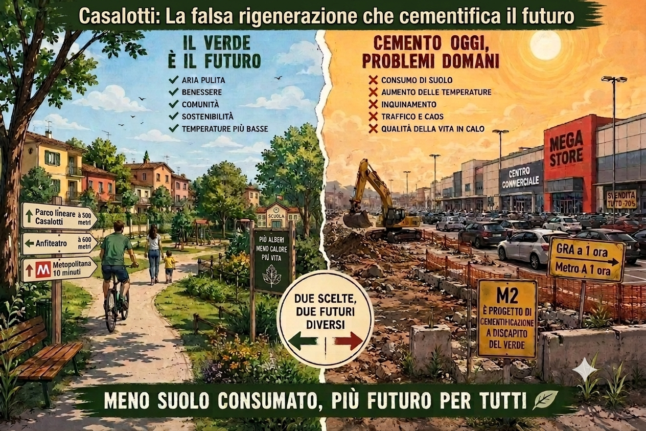 Dossier Casalotti: La Falsa Rigenerazione che Cementifica il Futuro