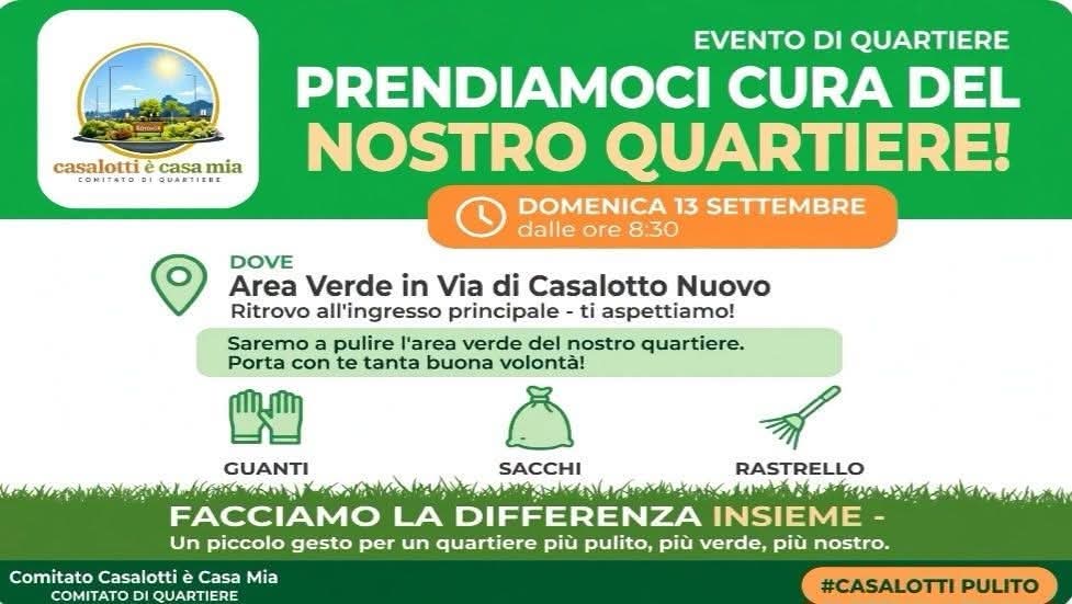 PRENDIAMOCI CURA DEL NOSTRO QUARTIERE.